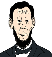 abraham_lincoln beard bowtie closed_mouth clothes ear hair mouth_closed neutral no_glasses president suit variant:cobbert // 518x565 // 24.8KB