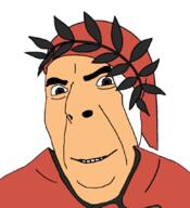clothes colorful crown dante_alighieri looking_at_viewer looking_at_you no_beard no_glasses smile smirk smug variant:cobson // 775x849 // 350.3KB