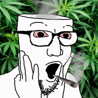 animated bloodshot_eyes blunt drugs ext=gif fume glasses hand marijuana open_mouth open_skull plant smoke smoking stubble variant:trukejak video weed // 248x338 // 732.3KB