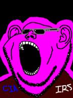 central_intelligence_agency ear glasses glowie glowing glownigger irs open_mouth soyjak stubble text thrembo variant:impish_soyak_ears // 598x800 // 58.7KB