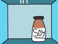 animated bottle cartoon ext=gif fridge jakworld smile soy soylent stubble variant:impish_soyak_ears // 1440x1080 // 74.9KB