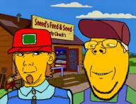 cap closed_mouth clothes cloud farmer hair hat kuz neutral overalls sky smile sneed soot soot_colors soyjak soyjak_party stubble subvariant:wholesome_soyjak variant:gapejak variant:kuzjak yellow_skin // 1350x1036 // 803.9KB