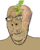 food glasses potato soyjak stubble subvariant:nucob variant:cobson // 541x671 // 304.6KB