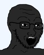 beard black_skin glasses meta:tagme nigger soyjak transparent transparent_background variant:soyak // 644x800 // 26.3KB