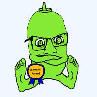 artist:sanriowabag award condiment food green_eyes green_skin sauce subvariant:condiment variant:feraljak wasabi // 448x448 // 9.4KB