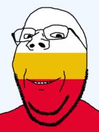 country flag flag:lesser_poland glasses lesser_poland looking_at_you poland smile soyjak stubble subvariant:wholesome_soyjak teeth transparent_background variant:gapejak voivodeship // 600x800 // 14.5KB