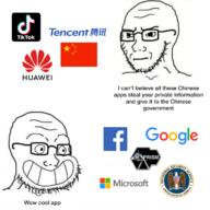 calarts china country facebook flag flag:china frown glasses google goolagle grin huawei microsoft nsa prism smile so_true soyjak star_(symbol) stubble subvariant:soyak_(irritated) tencent text tiktok variant:soyak // 717x717 // 204.9KB
