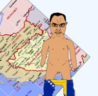 angry arm balkans bosnia brown_skin closed_mouth croatia ear flag:bosnia_and_herzegovina glasses hair hand hungary leg map montonegro nipple penis serbia subvariant:chudjak_front subvariant:obsessedchud thick_eyebrows variant:chudjak // 493x482 // 122.5KB