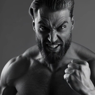 black_and_white buff gigachad grey_skin looking_at_you nas:gigachad stubble // 560x560, 6s // 2.0MB