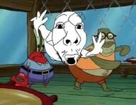 bubble_bass flying glasses krusty_krab mr_krabs open_mouth spongebob_squarepants variant:fisheyejak // 735x570 // 48.8KB