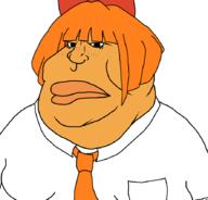 anti_ongezellig fat freckles hair looking_at_you mutt mymy ongezellig orange_hair orange_skin soyjak variant:meximutt // 888x849 // 65.9KB