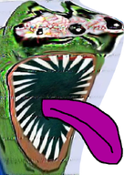 amphibian frog nas:pepe open_mouth pepe pepe_the_frog subnas:hungrytas teeth tongue tongue_out // 500x708 // 521.3KB