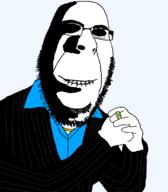 angry blue_shirt business clothes diamond drugs gem glasses gold looking_at_you necklace rape rapejak rich ring scarface smile subvariant:hornyson suit tony_montana variant:cobson // 1047x1200 // 164.3KB