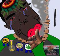 award hanging jartycuck marijuana nigger_weed slopjak subvariant:chudjak_front variant:chudjak weed // 768x719 // 372.6KB