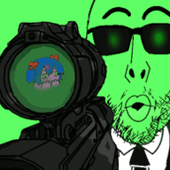animated anime bury_pink_gril dead ear glasses glownigger green_background green_skin gun murder open_mouth scope stubble sunglasses trend:glowie tuxedo variant:nojak // 255x194 // 58.0KB