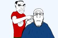 barber haircut variant:chudjak variant:markiplier_soyjak // 1300x866 // 124.4KB