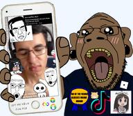 autism autism_creature award brown_skin ear earring faggot holding_object oh_my_god_she_is_so_attractive open_mouth phone pooner rainbow roblox shitskin tiktok variant:chudjak variant:goopjak variant:impish_soyak_ears variant:soytan variant:two_pointing_soyjaks // 2558x2232 // 4.2MB