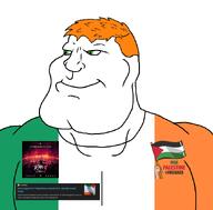 badge ginger green_eyes ireland israel music news palestine pissrael ran-d song subvariant:mexiaryan text variant:meximutt zombie // 886x872 // 131.1KB