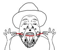 fedora gauge hand hands_up piercing piercings variant:bernd // 500x418 // 73.5KB