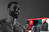 'toss buff gigachad grey_background grey_skin meta:gigachaded nas:gigachad nintendo nintendo_switch video_game // 1200x800 // 514.2KB