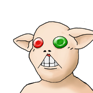 animated clenched_teeth closed_mouth ear green_eyes heterochromia jissouseki open_mouth red_eyes rozen_maiden soyjak suiseiseki variant:gapejak // 976x861 // 101.7KB