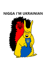angry animal bandera coat_of_arms full_body insurgent_ukranian_army open_mouth squirreljak subvariant:feralsquirrel trend:squirreljakking ukraine variant:feraljak yellow_skin // 1071x1393 // 51.8KB