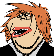black_shirt glasses orange_hair randal_ivory ranfren stubble subvariant:impish_amerimutt variant:impish_soyak_ears // 714x750 // 52.8KB