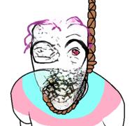 ai_generated broken_glasses clothes distorted flag glasses hanging proto-slopjak purple_hair red_eyes rope soyjak stubble suicide tranny trypophobia tshirt variant:el_perro_rabioso // 427x400 // 115.8KB