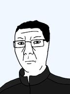 angry chud clothes dark_hair eyebrows glasses hair looking_at_you mouth_closed neck nose series:chuddified_soyjaks series:fusionjaks slavic subvariant:chuzjak track_suit transparent_background variant:chudjak variant:kuzjak white_skin wrinkles // 810x1080 // 39.7KB