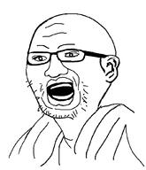 clothes ear glasses open_mouth soyjak stubble variant:unknown // 882x1026 // 38.1KB