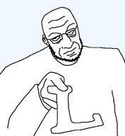 angry closed_mouth clothes glasses holding_object l letter series:joke_soyjaks soyjak stubble template variant:ljak white_skin // 1080x1170 // 24.9KB