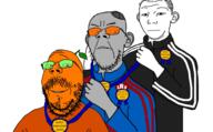 admin award barack_obama clothes froot hat jews judaism kike kippah kuz max meme soyjak_party subvariant:wholesome_soyjak sweater variant:gapejak variant:kuzjak yuri // 564x349 // 139.3KB