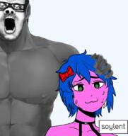 arm blacked buff bury_pink_gril ear glasses hand holding_object mist mustache no_eyebrows open_mouth pencil_drawing redraw s4s_(4chan) soy soyed soyjak soylent stubble variant:a24_slowburn_soyjak // 1441x1529 // 657.6KB