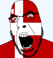 angry country cross flag flag:volhynian_oblast glasses hair looking_to_the_left oblast open_mouth plant soyjak stubble teeth ukraine volhynian_oblast // 721x789 // 23.6KB