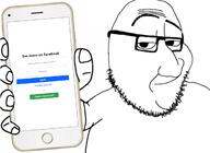 facebook holding_phone iphone phone sign_in smug subvariant:phoneplier_vertical variant:smugjak // 1230x900 // 438.9KB