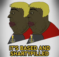 1_year_on_bald_men_with_glasses_website award badge blond brown_skin its_based_and_christpilled meta:not_oc subvariant:hunky_twink_sex_machine text variant:alicia wig yellow_eyes yellow_hair // 900x874 // 173.5KB