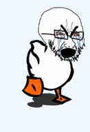 animated big_eyebrows crying dance duck ext=gif eyebrows mouth_open open_mouth red_eyes selfish selfish_little_fuck variant:soyak walking // 735x1078 // 957.0KB