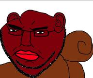 angry animal closed_mouth ear glasses merge soyjak stubble subvariant:chudjak_front subvariant:impish_squirrel tail trend:squirreljakking variant:chudjak variant:impish_soyak_ears // 902x760 // 92.3KB