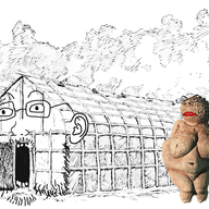 2soyjaks animated balding bronze_age_pervert ear female glasses longhouse objectsoy open_mouth roastie soy soyjak soylent stubble variant:gapejak variant:unknown venus_figurine // 912x550 // 897.9KB