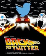 2soyjaks back_to_the_future crazed glasses open_mouth soyjak soyjak_party stubble subvariant:soyak_(crazed) text twitter twitter_checkmark variant:markiplier_soyjak2 variant:soyak // 804x974 // 793.6KB