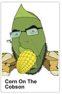 beard corn food glasses he_will_always_be_a_gem meta:not_oc plants_vs_zombies soyjak subvariant:corn_on_the_cobson variant:cobson vegetable wojakland // 329x499 // 21.0KB