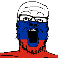 country flag flag:russia glasses open_mouth russia soyjak stubble variant:a24_slowburn_soyjak // 454x553 // 7.5KB