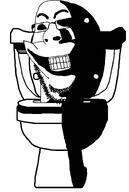 closed_mouth glasses gums looking_at_you series:skibidi_soyjaks shadow skibidi skibidi_toilet smile soyjak stretched_face stretched_mouth stretched_nose stubble subvariant:hornyson teeth toilet variant:cobson white_background // 1000x1494 // 32.4KB