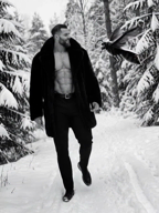 bee belt bug clothes coat cold fly full_body gigachad gigafly grey_skin ias:gigachad meta:ai_generated nas:gigachad shirtless smile snow subnas:gigafly walking winter // 480x640, 6s // 2.6MB