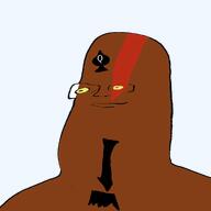 Warrior-Z(user) bald black_skin closed_mouth fat glasses naked no_beard no_eyebrows nose nuvariant smile template transparent_background variant:headjak // 1000x1000 // 99.8KB