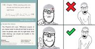 4soyjaks anger_mark angry arm closed_mouth clothes glasses hadith hand islam nipple open_mouth pointing smile stubble sunnah taqiyah text thumbs_up variant:a24_slowburn_soyjak variant:feraljak // 1968x1019 // 813.6KB