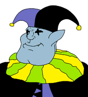 blue_skin clothes deltarune hat jester jester_hat jevil smile subvariant:mexiaryan transparent_background variant:meximutt video_game // 886x972 // 22.1KB