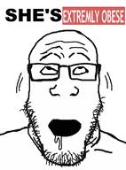 bbw drool glasses looking_up orgasm shaking soyjak stubble text variant:markiplier_soyjak // 1035x1400 // 58.4KB