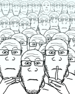 bald closed_mouth glasses holding_object looking_at_viewer looking_at_you multiple_soyjaks neutral staring stubble subvariant:neutralplier subvariant:neutralvlod variant:markiplier_soyjak variant:vlodson // 1080x1350 // 115.2KB