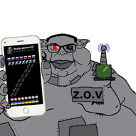 antenna bomb bot closed_mouth communism ear flag:russia flag:ukraine greentext hair hammer_and_sickle metal pig plane radar red_eye robot subvariant:branigger variant:brandon wires xitter zov zovbot // 1674x1682 // 474.7KB